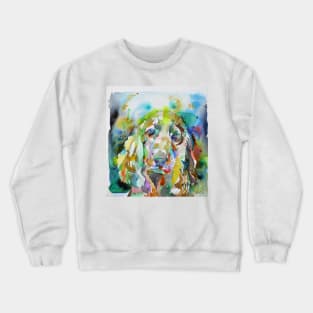 COCKER - watercolor portrait .1 Crewneck Sweatshirt